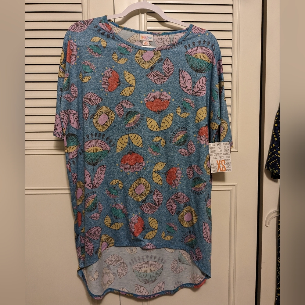 XS LuLaRoe Irma floral